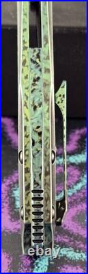 1/1 Custom Kanspet Baku K1056A5 Stonewashed TI/Damascus Folding Knife