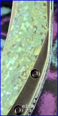 1/1 Custom Kanspet Baku K1056A5 Stonewashed TI/Damascus Folding Knife