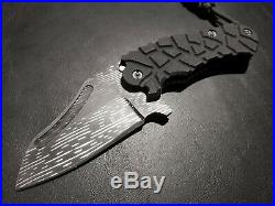 $1,200 Mikkel Willumsen Custom Damascus Folder Folding Knife Mint/new 5/10