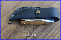 10 damascus custom made beautiful folding knife From The Eagle Collection A2968