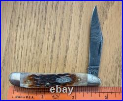 1981 Case Damascus Peanut Knife #rog 6120 Dam N21