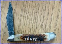 1981 Case Damascus Peanut Knife #rog 6120 Dam N21