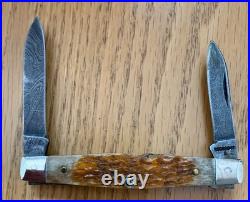 1981 Case Damascus Pen Knife #rog 62042 Dam N21
