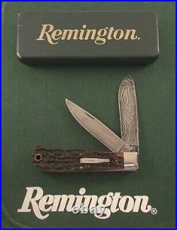 1997 Remington R1123-D Damascus Trapper Silver Bullet Knife