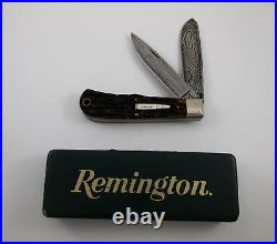 1997 Remington R1123-D Damascus Trapper Silver Bullet Knife