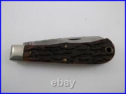 1997 Remington R1123-D Damascus Trapper Silver Bullet Knife