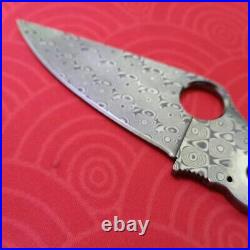 1PC. 11 Damascus 58HRC Blade for Spyderco C81 Paramilitary 2 PM2