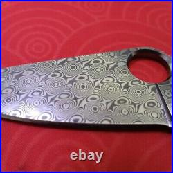 1PC. 11 Damascus 58HRC Blade for Spyderco C81 Paramilitary 2 PM2