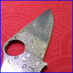 1PC. 11 Damascus 58HRC Blade for Spyderco C81 Paramilitary 2 PM2