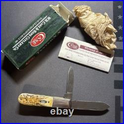 2008 Case XX 52009DAM Stag Barlow Raindrop Damascus Knife