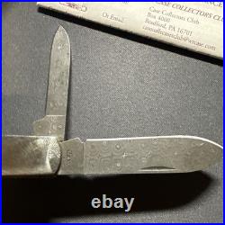 2008 Case XX 52009DAM Stag Barlow Raindrop Damascus Knife