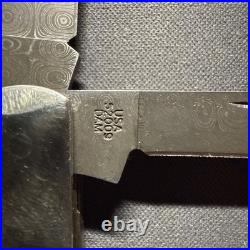 2008 Case XX 52009DAM Stag Barlow Raindrop Damascus Knife