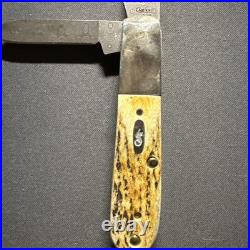 2008 Case XX 52009DAM Stag Barlow Raindrop Damascus Knife