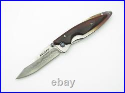 2010 Mcusta Seki Japan Kasumi Rosewood Damascus Gentleman Folding Pocket Knife