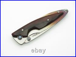 2010 Mcusta Seki Japan Kasumi Rosewood Damascus Gentleman Folding Pocket Knife