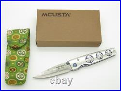 2010 Mcusta Seki Japan MC-91D Sakura VG-10 Damascus San Mai Folding Pocket Knife