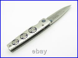 2010 Mcusta Seki Japan MC-91D Sakura VG-10 Damascus San Mai Folding Pocket Knife
