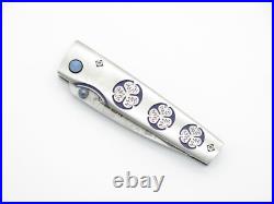 2010 Mcusta Seki Japan MC-91D Sakura VG-10 Damascus San Mai Folding Pocket Knife