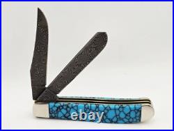 2018 Case XX Michael Prater Custom Mini Trapper with Damascus Blades