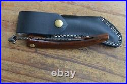3 damascus 100% handmade beautiful folding knife From The Eagle Collection 3099