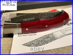 4-1/8 Boker Germany Bertie Rietveld Handforged 58HRC Damascus Knife LE#006