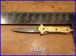 5.0ozair Cutlery Custom Forge Damascus Steel Liner Lock Folding Knife Ms-4901