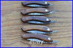 5 damascus 100% handmade beautiful folding knife From The Eagle Collection M0182