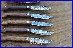 5 damascus 100% handmade beautiful folding knife From The Eagle Collection M9966