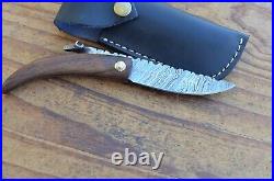 5 damascus custom made beautiful folding knife From The Eagle Collection M4i6182