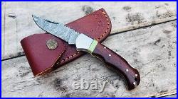 6.5 Back Lock Handmade Damascus Steel Pocket Knife