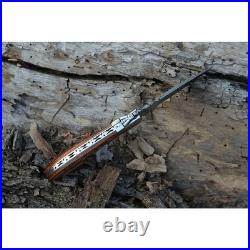 6.5 inches Damascus handmade Folding Pocket knife camping Skinner Knife \\