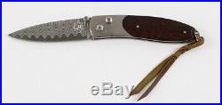 7William Henry Limited Edition B05 Monarch Knife Damascus Folding Knife ZDP-189
