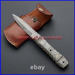 8.5 Superb Custom Hand Made Damascus Steel Blade, Pocket Folding Knife