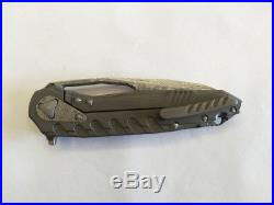 A0459 Top Customed Sigil Damascus Blade TC4 Titanium Handle Folding Knife Knives