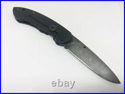 AYCK Custom Folding Knife Handmade Tactical Blade Damascus Steel Titanium Handle
