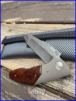 Allen Elishewitz Custom Saboteur Desert Ironwood and Damascus