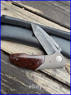 Allen Elishewitz Custom Saboteur Desert Ironwood and Damascus