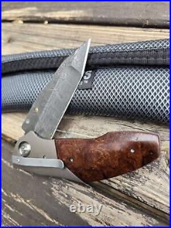 Allen Elishewitz Custom Saboteur Desert Ironwood and Damascus