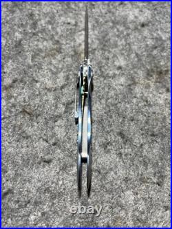 Allen Elishewitz Damascus Linerlock Folder-One Of Five Pocket Knife