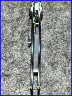Allen Elishewitz Damascus Linerlock Folder-One Of Five Pocket Knife