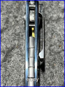Allen Elishewitz Damascus Linerlock Folder-One Of Five Pocket Knife