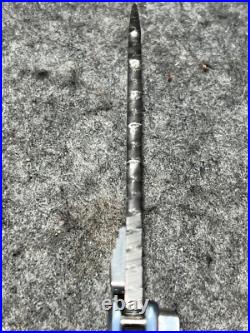 Allen Elishewitz Damascus Linerlock Folder-One Of Five Pocket Knife