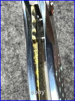 Allen Elishewitz Damascus Linerlock Folder-One Of Five Pocket Knife