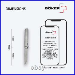 BOKER PLUS Gemma Damast Pocket Knife 2.52 Damascus Blade & Handle 01BO358DAM