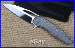 Ball Bearing Folding Knife Pocket Outdoor Hunting Damascus collect Stone wash