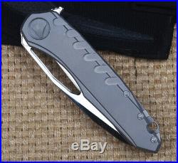 Ball Bearing Folding Knife Pocket Outdoor Hunting Damascus collect Stone wash