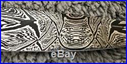 Barry Gallagher (MS) USA Custom Mosaic Damascus Folding Knife- Late 90s NOS