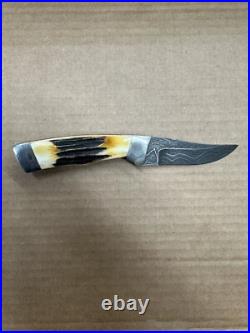 Bear MGC Knife Stag Damascus 6 1/2