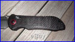 BenchMade 908-161 Stryker Gold Class Folding Knife Damascus Carbon Fiber