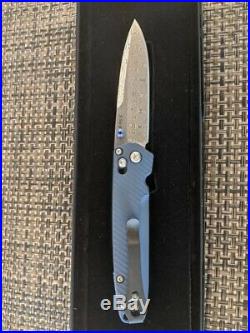Benchmade 485-171 Valet Gold Class Folding Knife Damascus Blade Ltd Ed Axis #955